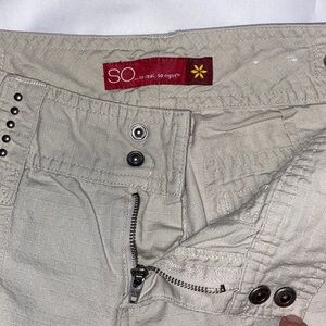 SO Khaki Cargo Capri